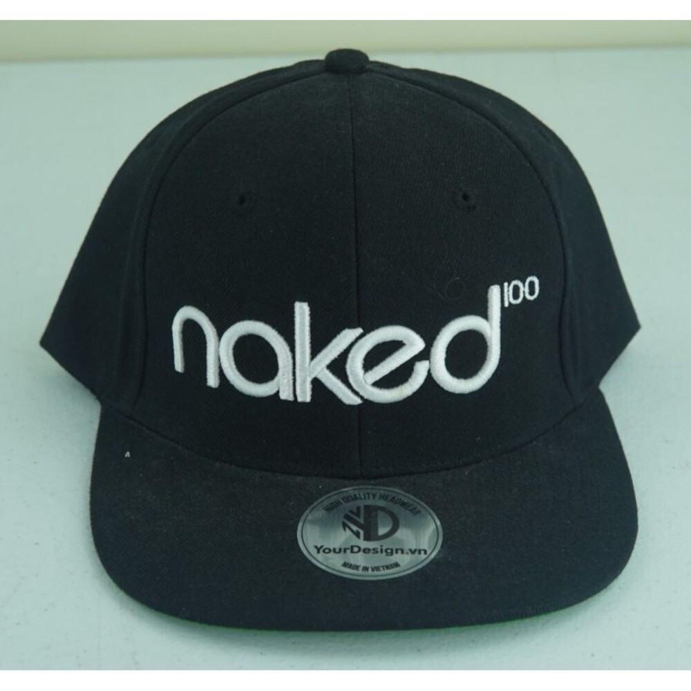 NAKED 100 Baseball Hat Cap Adult Snapback Adjustable White,/Black